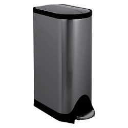 simplehuman Butterfly Pedal Bin, Brushed Stainless Steel, 30L